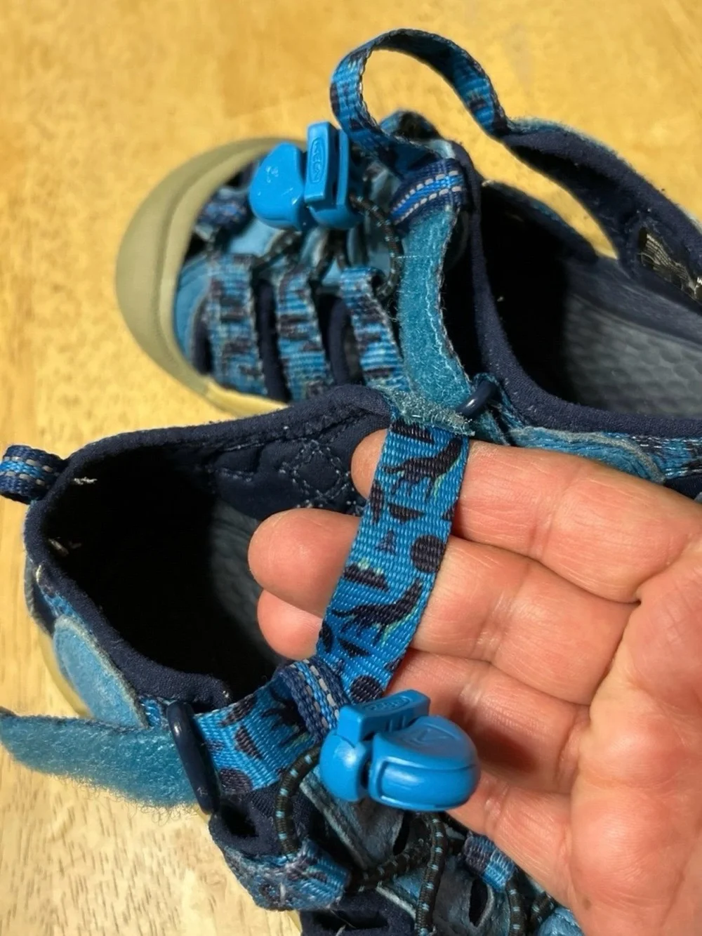 Keen Sandals for Boys, Size 10, color Blue, Gently Used.